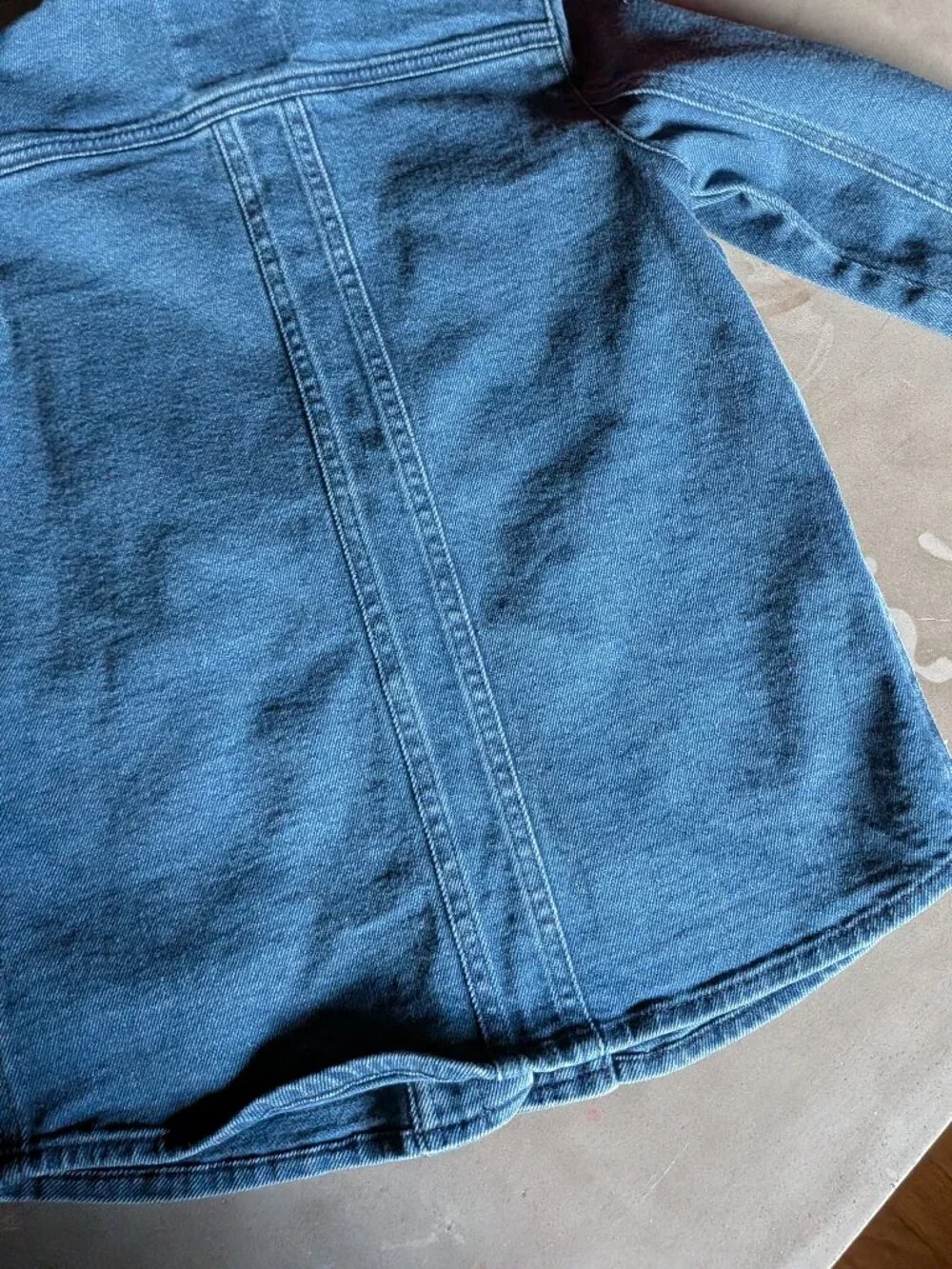 Sézane Kids Denim Chore Jacket - Size 8A (Worn & Loved)